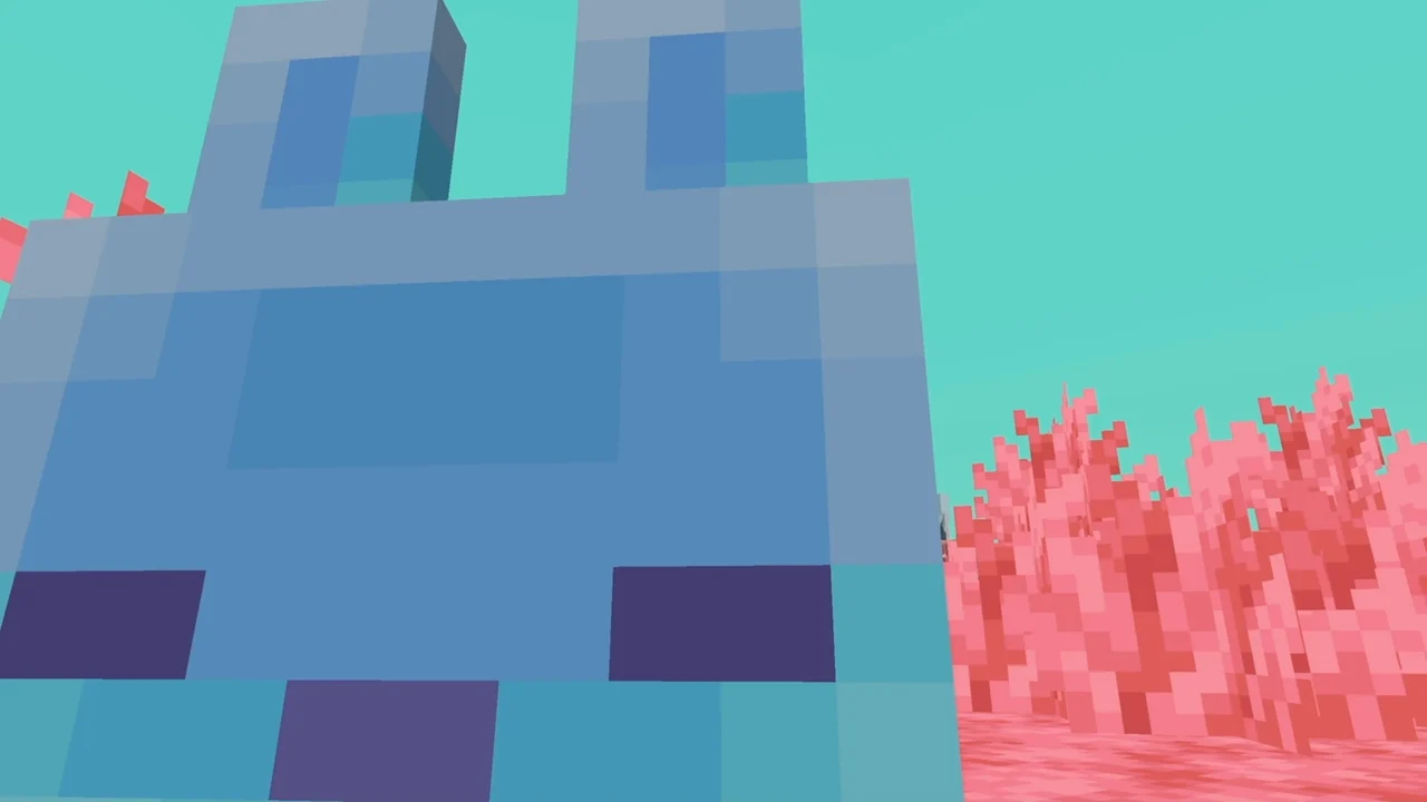Blue creature close-up in The Sift announcement clip